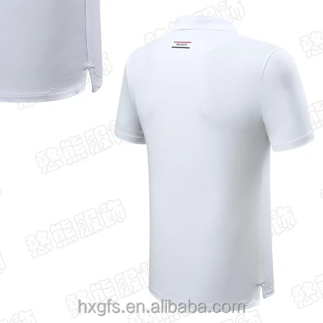
WHITE shirt embroidered short sleeve polo t shirt golf clothing polo golf shirt 