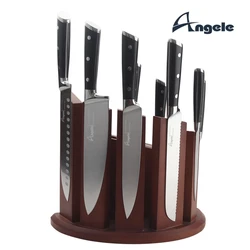Набор кухонных ножей из высокоуглеродистой нержавеющей стали с магнитным ножом