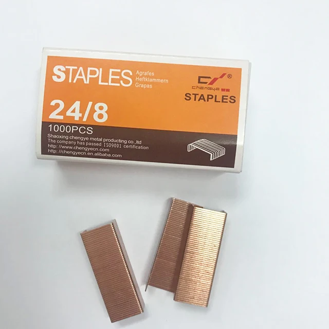 
Quality 24/8 copper staples No.369 cheap staple 