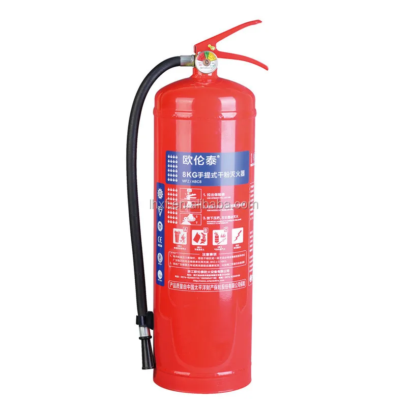 8Kg Portable ABC40% Dry Powder Fire Extinguisher