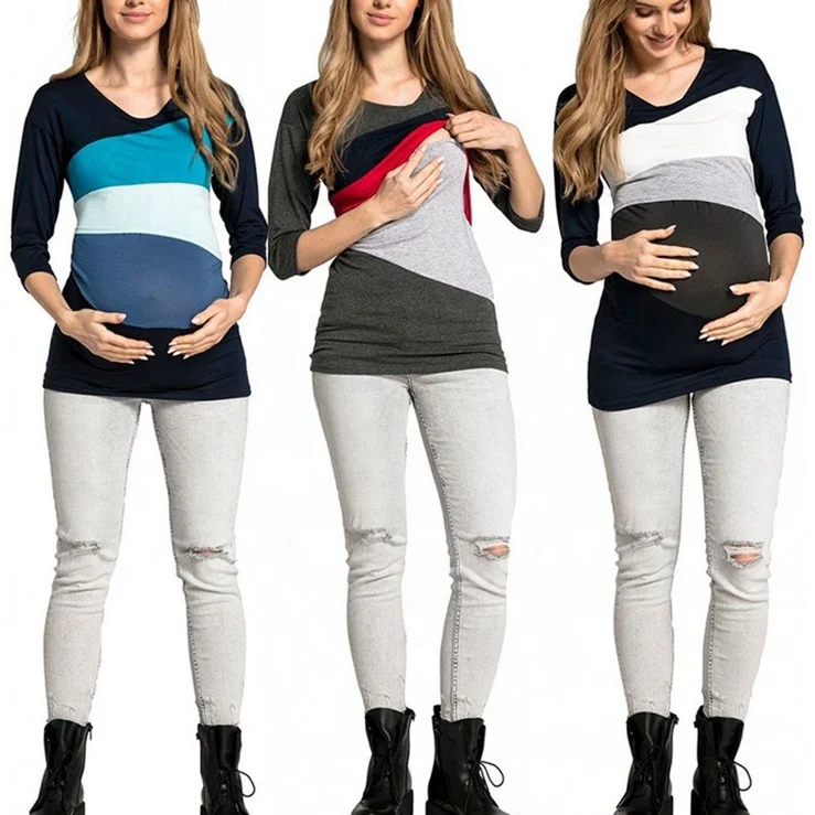 
Pregnancy Pregnant Women Clothes Breastfeeding Clothes Clothing Maternity Nursing Shirt Feeding Maternity Nursing Wear 
