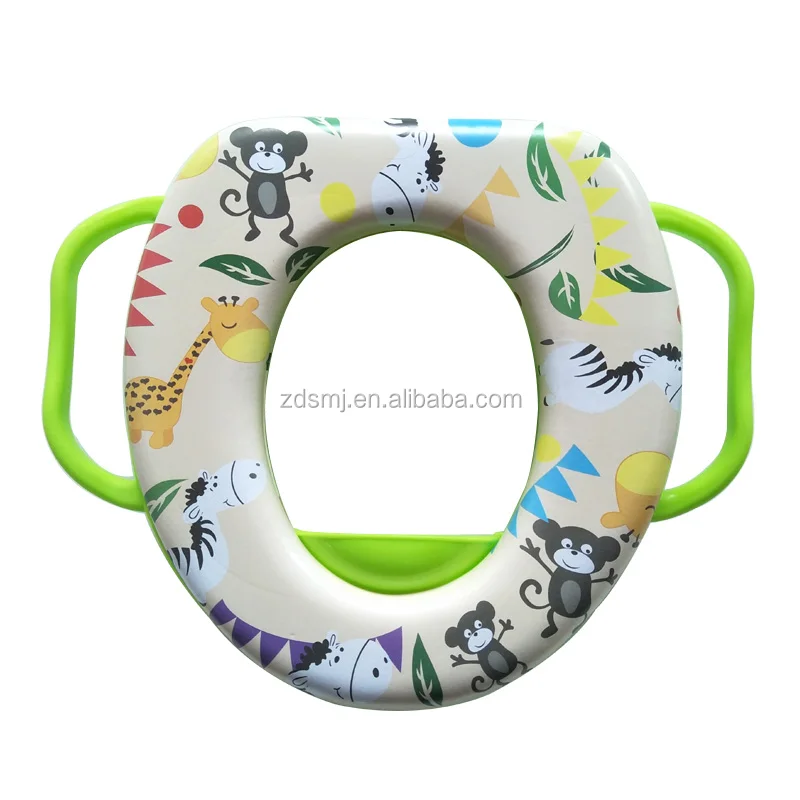 Soft Potty Training Toilet Seat Printing Design That Fits Most Toilet Types Soft, Padded, Non Slip Surface For Babies