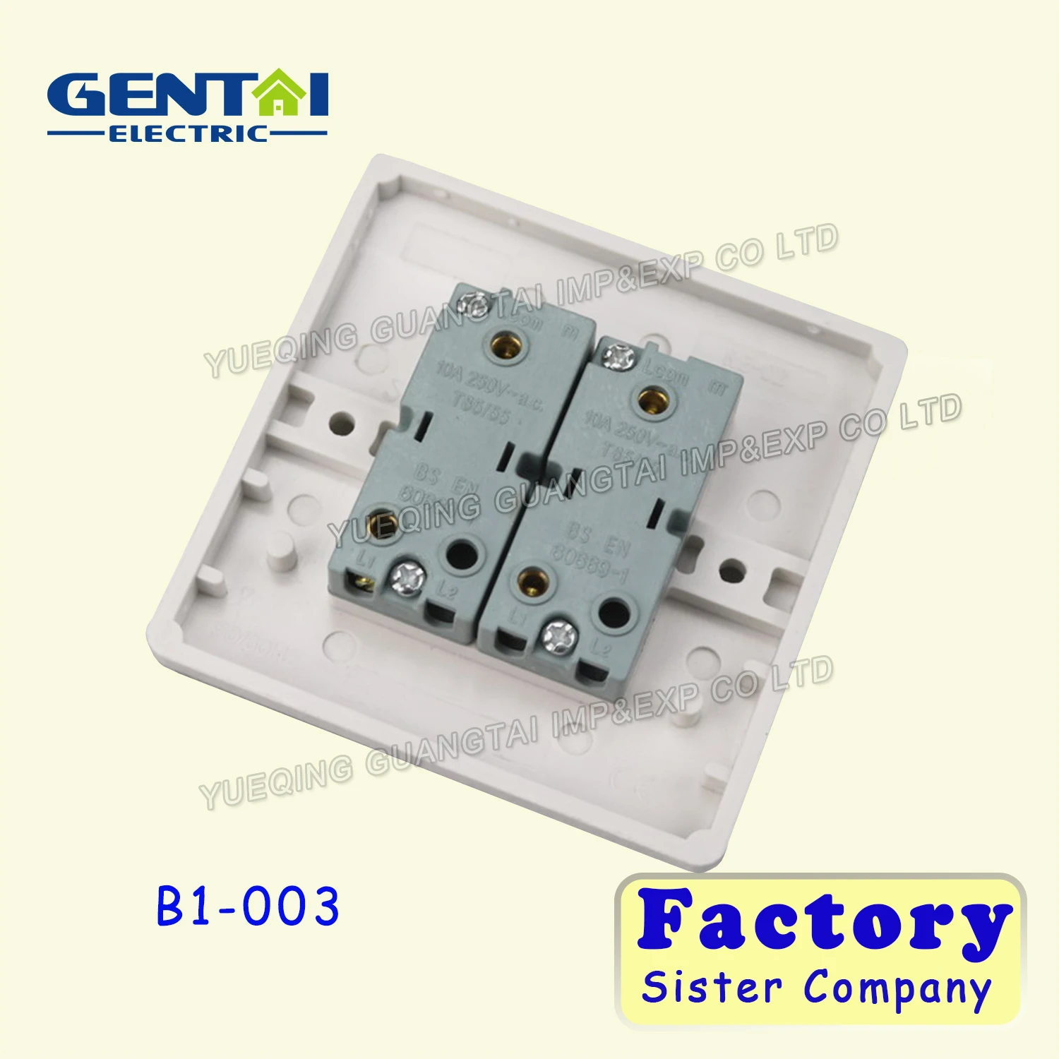 High Quality Uk 2 Gang 1way /2 Way British Standard Bakelite Wall Switches