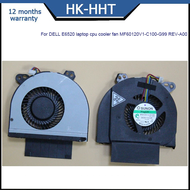 HK-HHT New SUNON CPU Cooling Fan For Dell Latitude E6520 MF60120V1-C100-G99