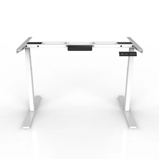 Dual motors rectangular leg 640-1290mm motorized electric height adjustable standing up desk