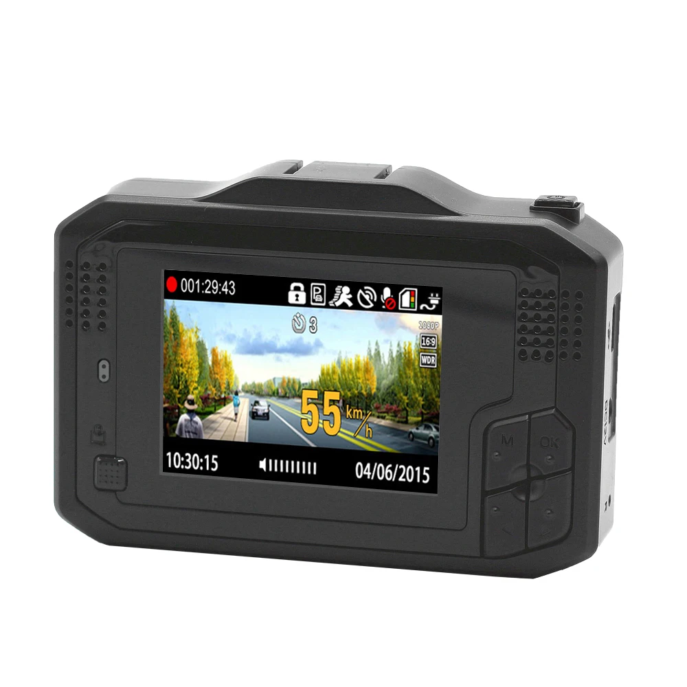 
3 in 1 Ambarella radar signature 1080p dash cam user manual car recorder with radar detection camcorder 