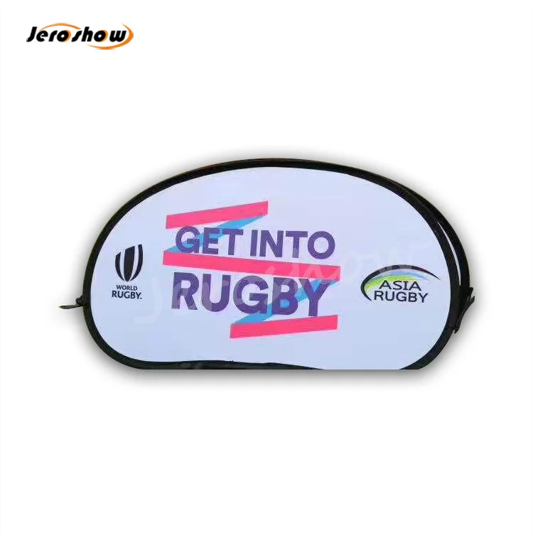 Outdoor Advertising Promotional Event Double Sided Polyester Fabric Print Folding Horizontal Pop Up A Frame Banner
