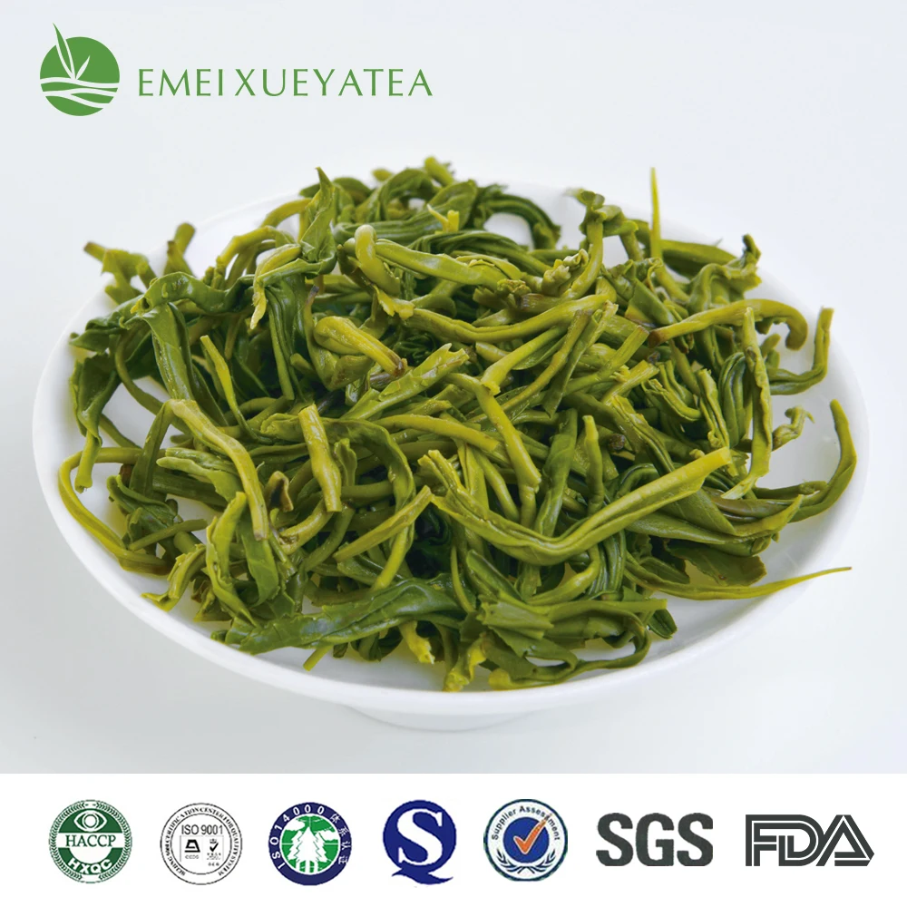 Best Chinese tea gift import tea bulk famous brand Emei Xueya Certificated mao feng whole leaves caffeinated full leaf green tea