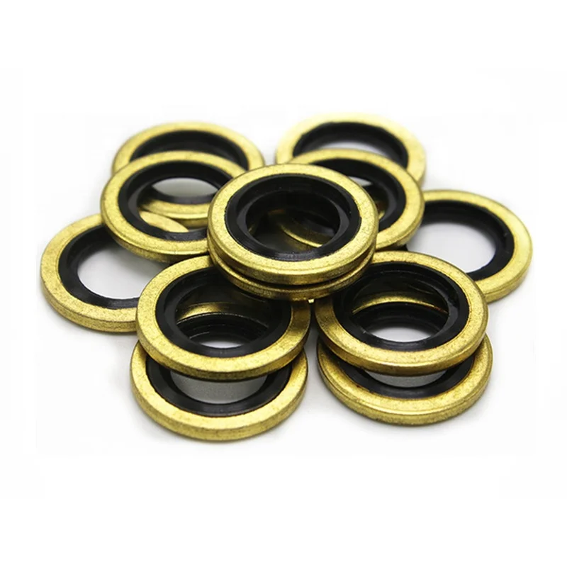 NBR material Bonded seal with iron steel usit ring rubber metal compound washer