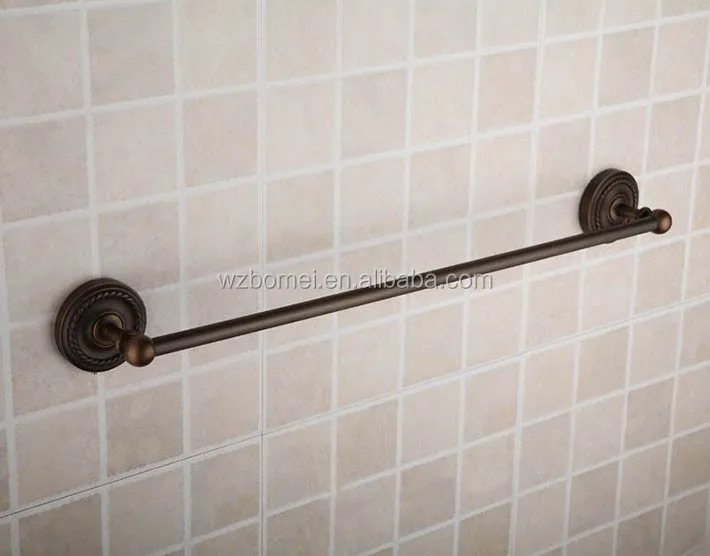 
American style brass antique bathroom accessories set single towel bar 