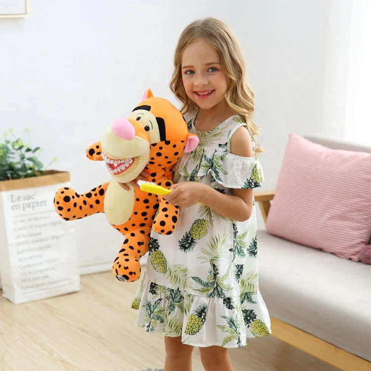 dental plush puppets for dentist teaching brush models dental toys