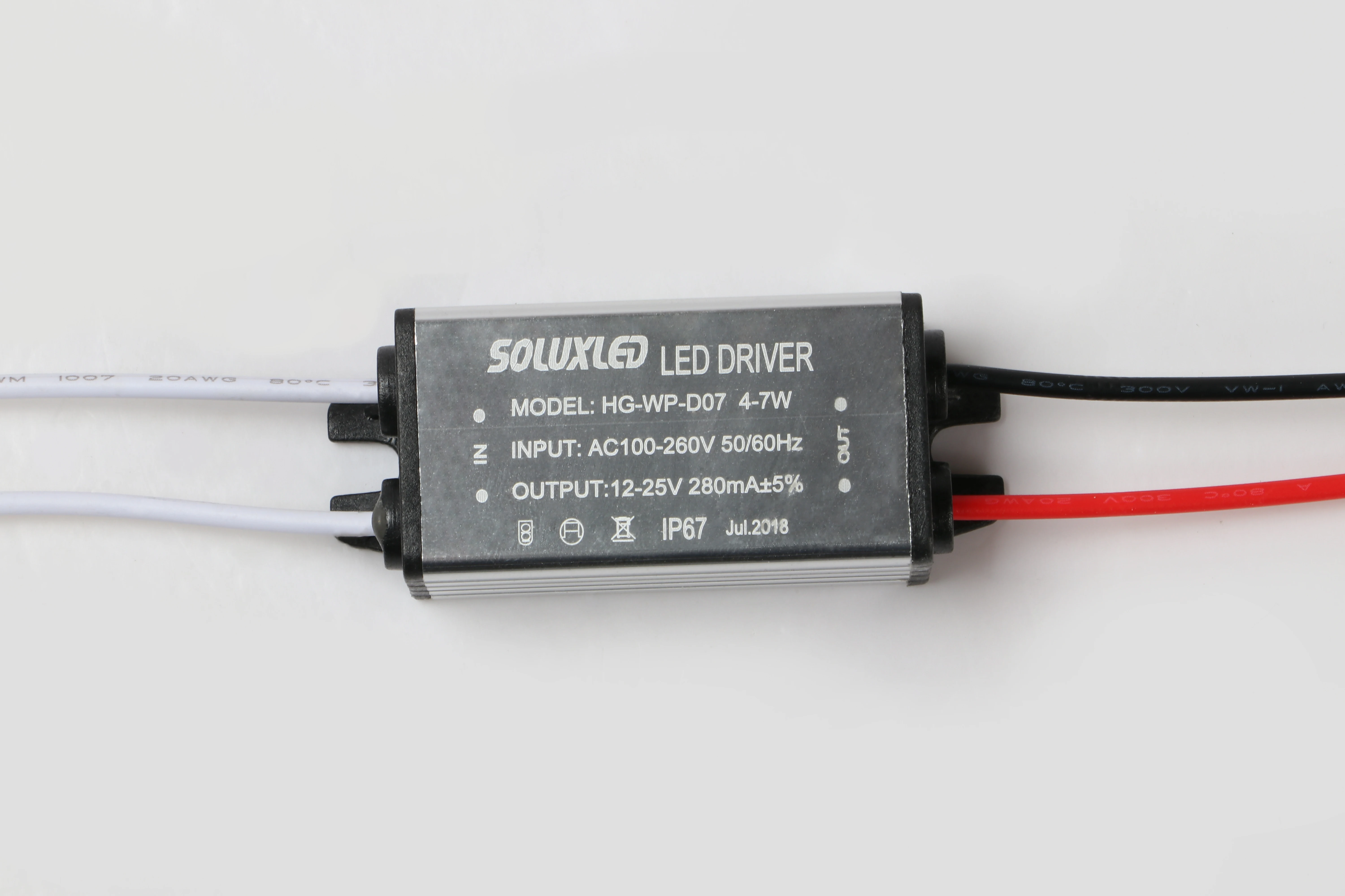 Waterproof LED Driver 4-7W 280mA