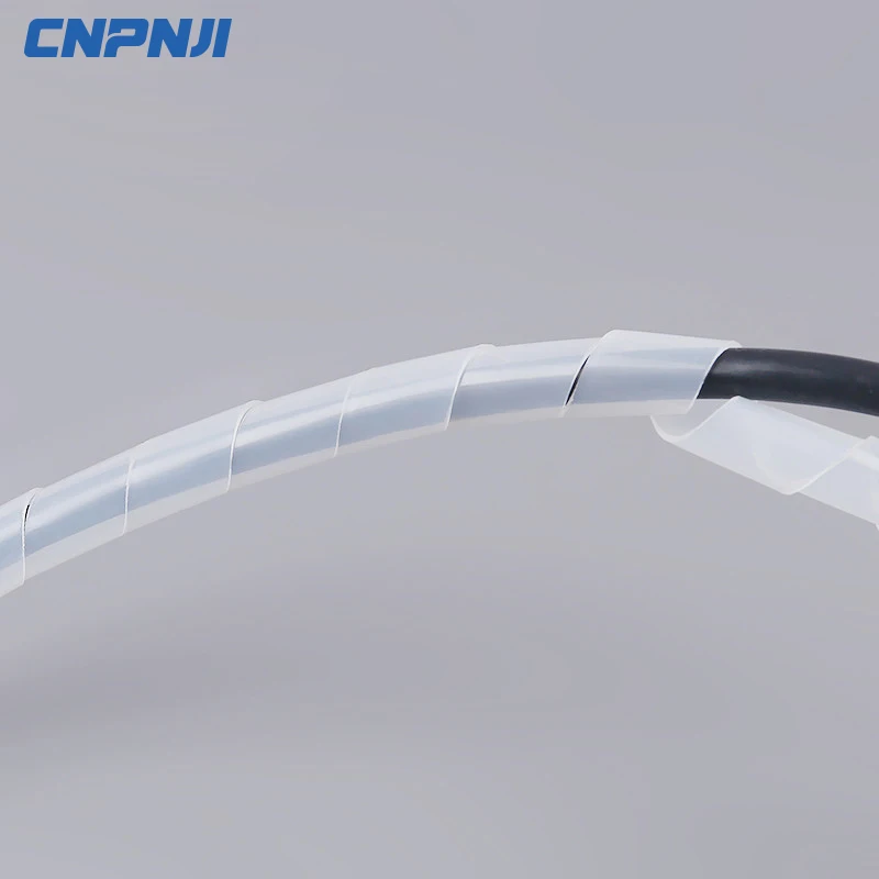 PE Plastic 12mm Wire Spiral wrapping Sleeving Band Tube Cable wrap Wire Protector Electrical Wire Sleeves