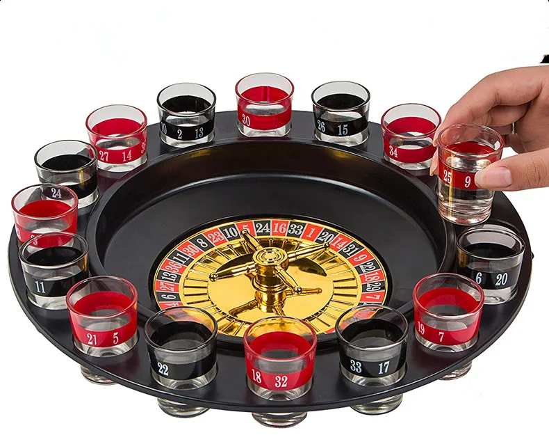
Acrylic 16 Glass Lucky Shot Drinking Game for 2-8 Players 