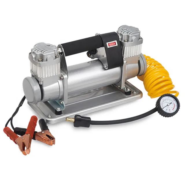 12V 4x4 4wd 150L/MIN PORTABLE EXTRA HEAVY DUTY CAR AIR COMPRESSOR TWIN CYLINDER