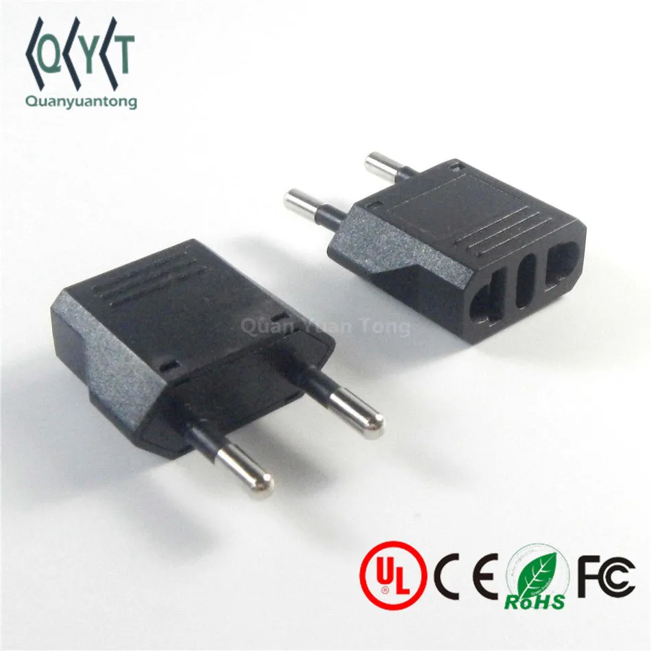 9120 Путешествия Переходник Полу-изоляционные Женский Мужской AC Power Plug США JP ЕВРО Plug Адаптер