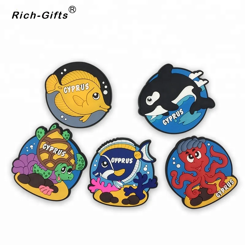 Personalized New Designed Colorful Promotional Gifts  Fridge Magnet 3d embossed and debossed style