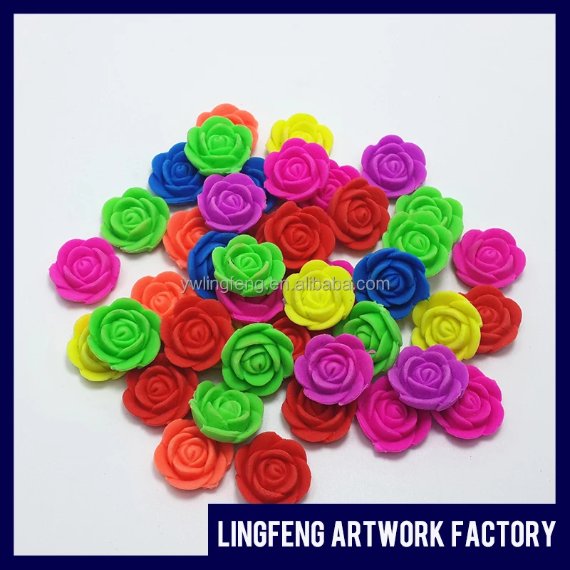 LF-173-12 linkfun middle size 2*2cm eva flower with crystal soil growing magic toys