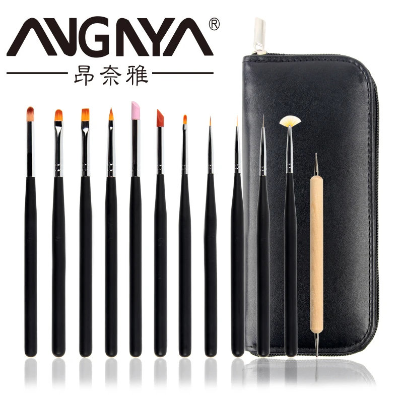  Профессиональный набор для ухода за ногтями 12 шт./компл. оптовая продажа кистей различной формы дизайна ногтей