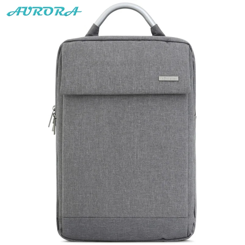 
Aurora custom waterproof grey stylish thin ultra slim business laptop backpack 