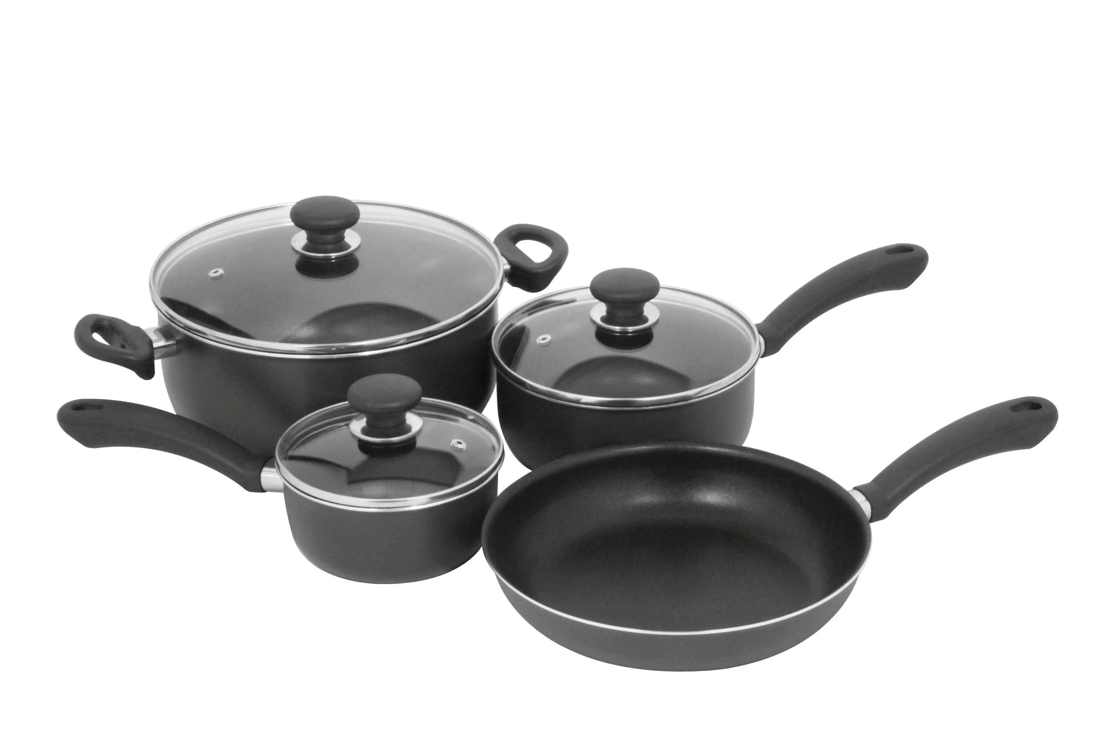 Well Equipped Kitchen Cookware Best Pots and Pans Set Nonstick Aluminum Cookware Set