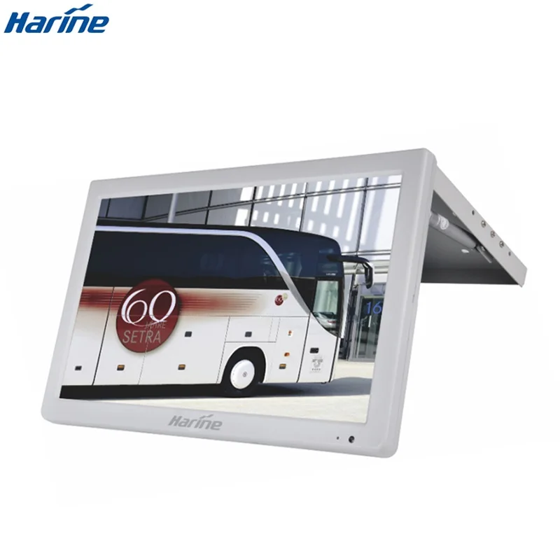 
18.5 inch retracable roof mounted bus 12 volt monitors lcd monitor 