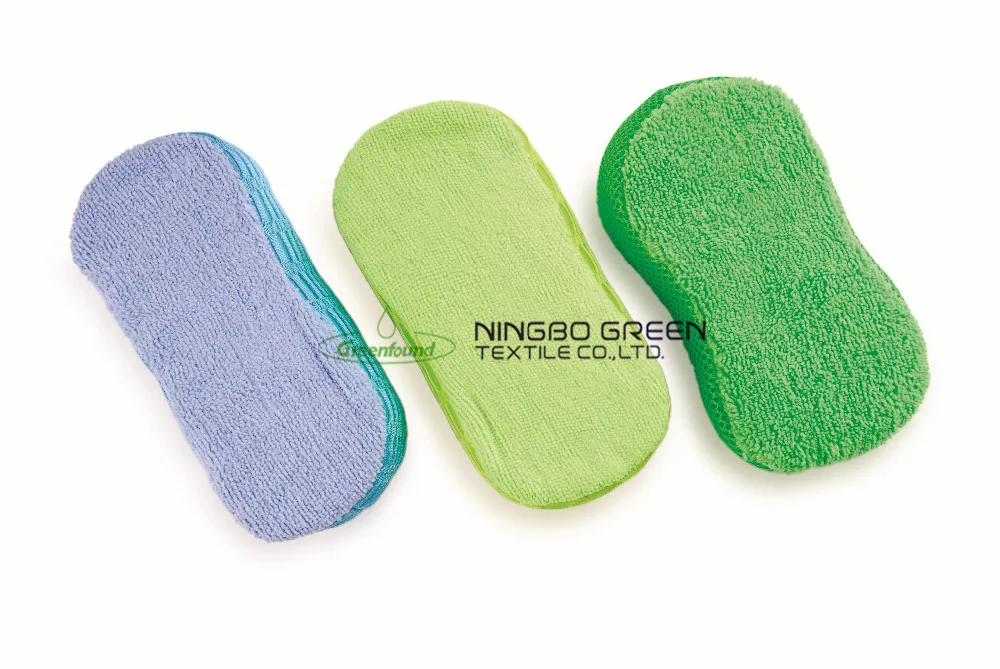 High Quality Absorbent Microfiber Wash Sponge Car cleaning sponge wash sponge