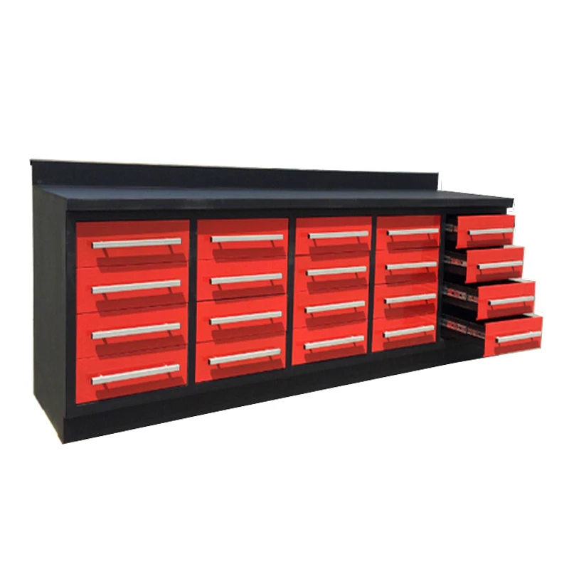 Высокопрочный металлический верстак с выдвижными ящиками 10 футов
