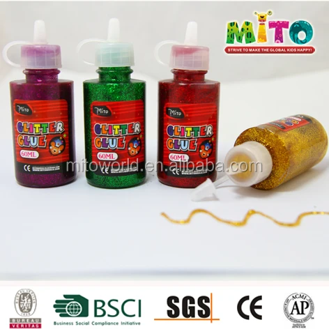 60ml Scrapbooking stationary craft metallic glitter glue
