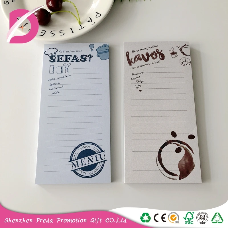 Custom EXW notepad for office stationery writing magnetic paper pad design / mini paper sticky notepad