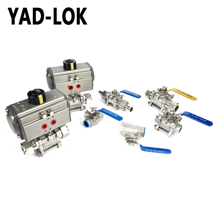 YAD-LOK Low Price High Quality High Pressure solenoid Ball Valve Dn100