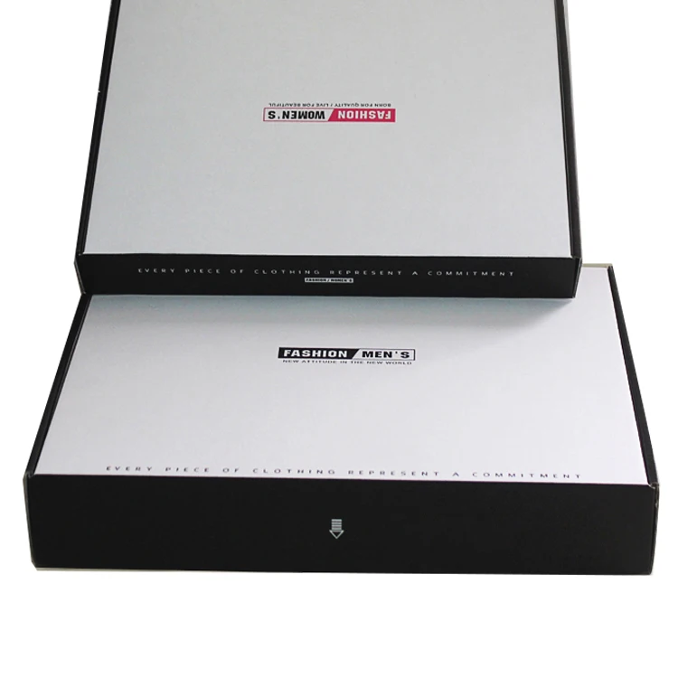 Custom full color inside printed kraft corrugated paper folding mailer box e flute shipping packaging gift boxes with your logo