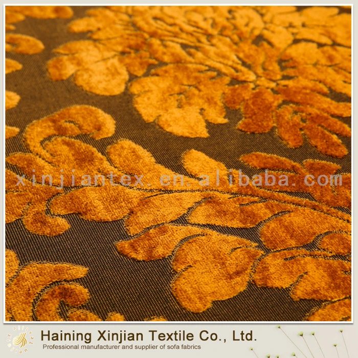 Factory custom high quality eco-friendly burnout velvet fabric