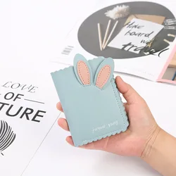 Fashion Mini Rabbit Ears Card Holder PU Leather Wallet for girls