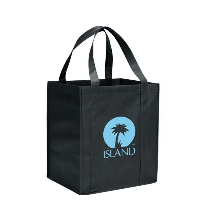 Рекламная оптовая продажа дружественная многоразовая Складная Нетканая ткань упаковка для покупок Розничная сумка Пользовательский логотип печать тоут Экологичная