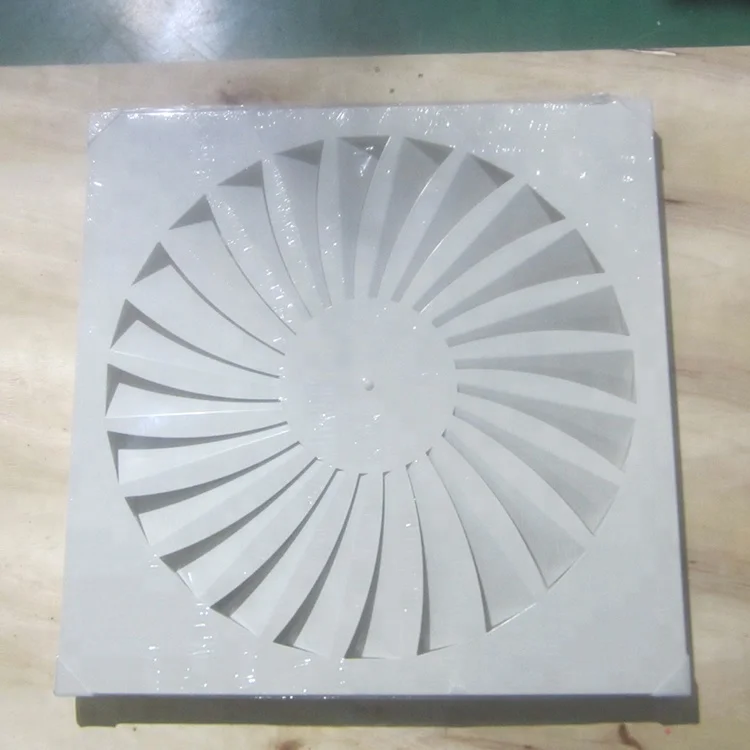 Прямая поставка с завода регулируемый белый Потолочный Воздушный Диффузор ISO SPCC