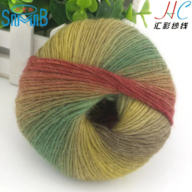 changshu woolen textile mills smb direct sale quality fancy knitting wool balls colorful 100% wool knitting yarn