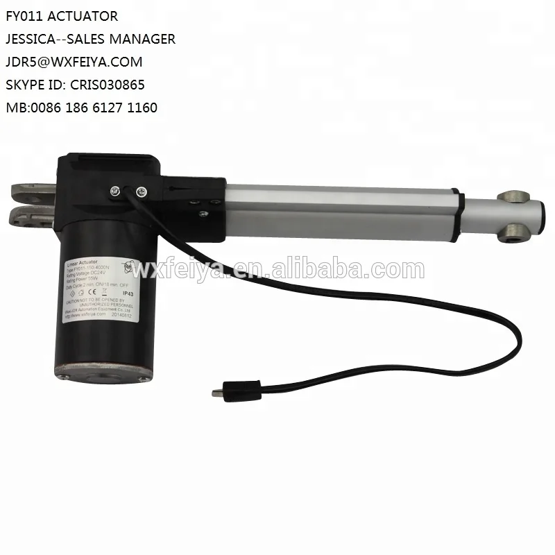 linear actuator model ml5 stroke 205mm 28 vdc3 amp