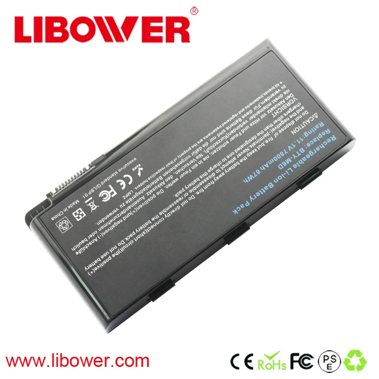 Japanese Cell Laptop Battery BTY-M6D 7800mAh 11.1V for MSI GT60 GT70 GX780R GX680 GX780 GT780R GT660R GT663R GX660 GT680R GT783R