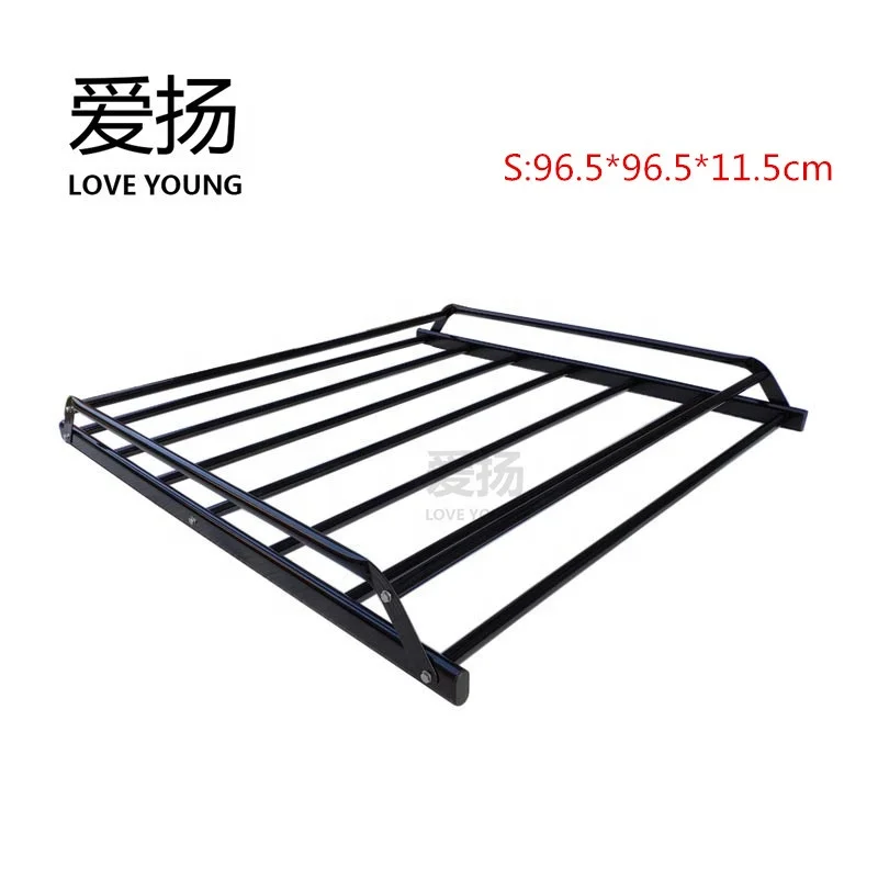 Steel Simple type black roof cargo carrier car cargo rack top roof rack