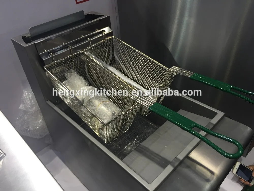 
desktop single tank gas fryer/groundnut/hamburger/peanut/french fries/churro/potato chips gas continuous frying machine 