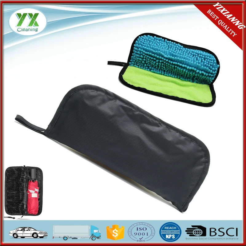 Water Absorption Umbrella Cover With Microfiber Towel Lining