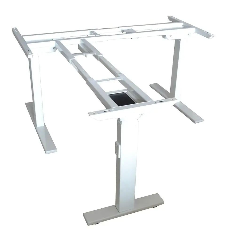 Electric Sit To Stand Office Desk L Shape Wholesale For Business Manager Foshan Lifting Frame Computer Adjustable Height Table