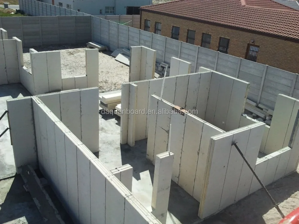 2020 Wuhan Daquan Prefab house/ villa/ bungalow/ chalet/ cottage/ hotel/ apartment - lightweight EPS Cement sandwich wall panel