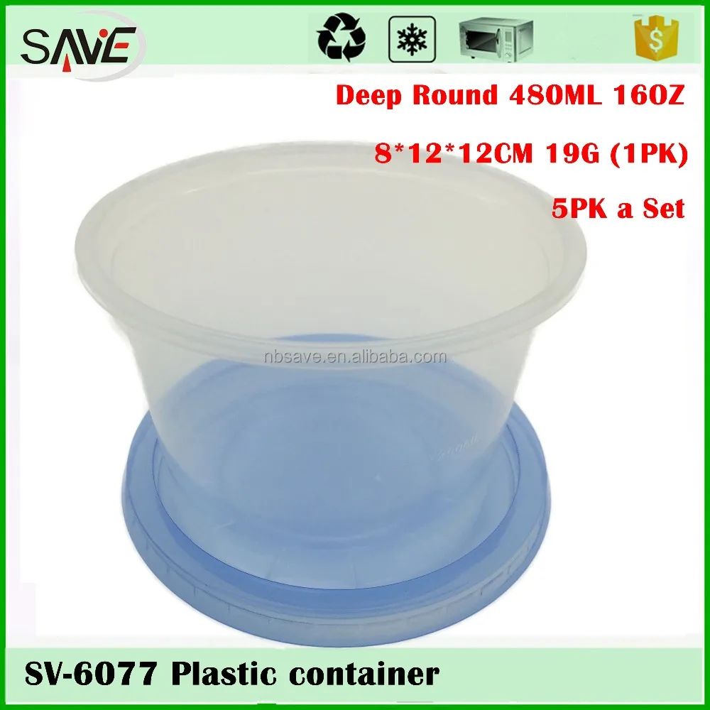 SAVE takealongs Indian 1000ML 12cm diameter plastic serving bowls with lids