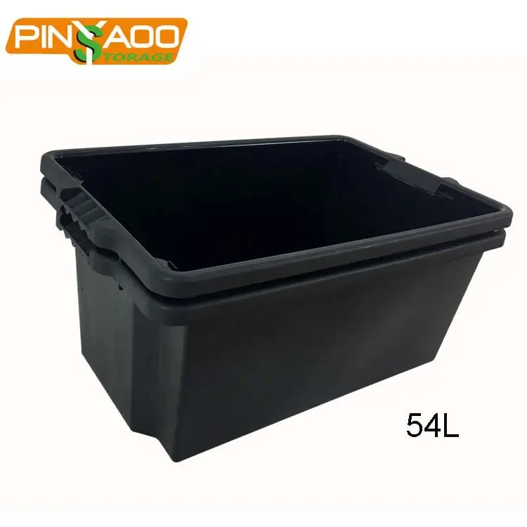 Rugged Design 54L Recycled Plastic Storage Crate