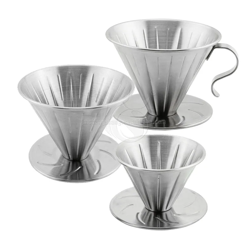 Stainless Steel Vietnam Coffee Dripper Maker Coffee Filter Honeycomb Pour Over Gold Drip Coffee