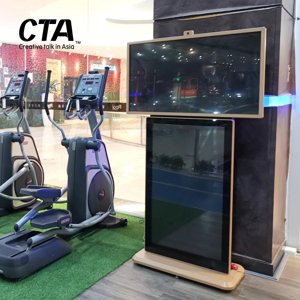 55 inch kiosk advertising touch screen digital signage portable