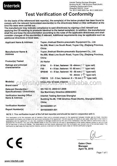 
Pneumatic stapler, BeA80, FS8016C, Ga.21, 6-16mm heavy duty staple gun 