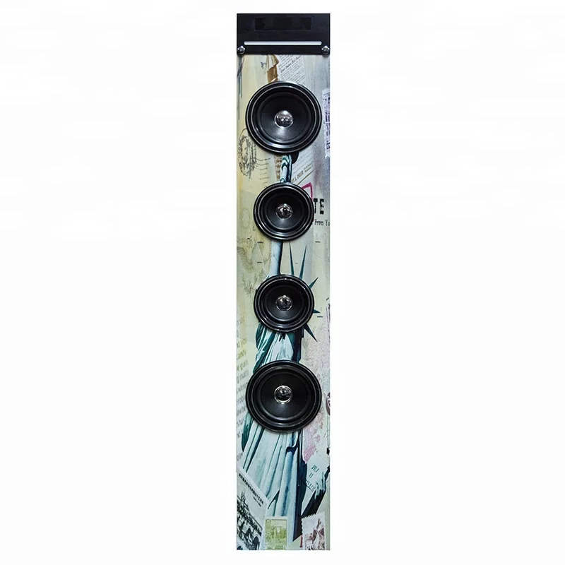 Home theatre floor standing 30W 2.0 wooden tower speaker with CD player
